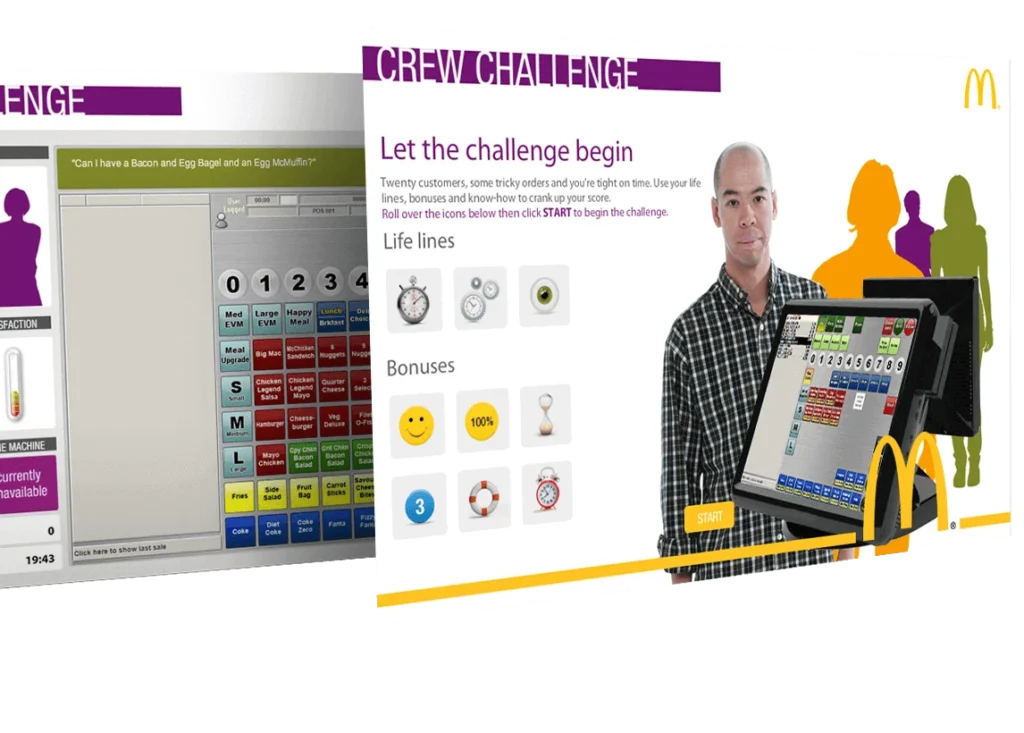 Screenshot of the McDonald's learning solution