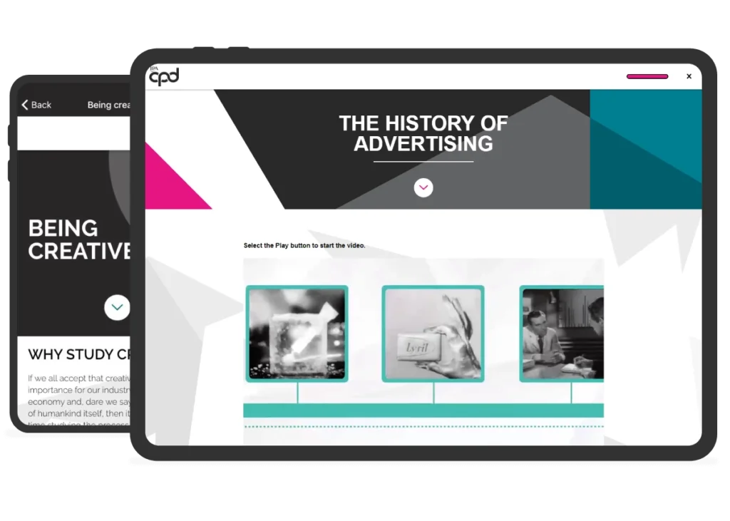 Screenshot of IPA's learning solution